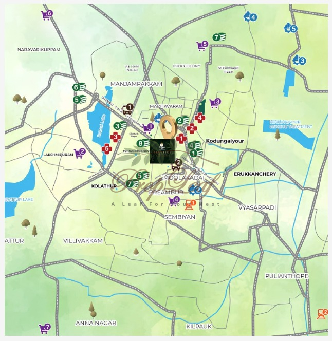 Prestige Palm Court Location Map